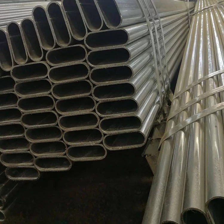 Maliit na Diameter Galvanized Oval Tube